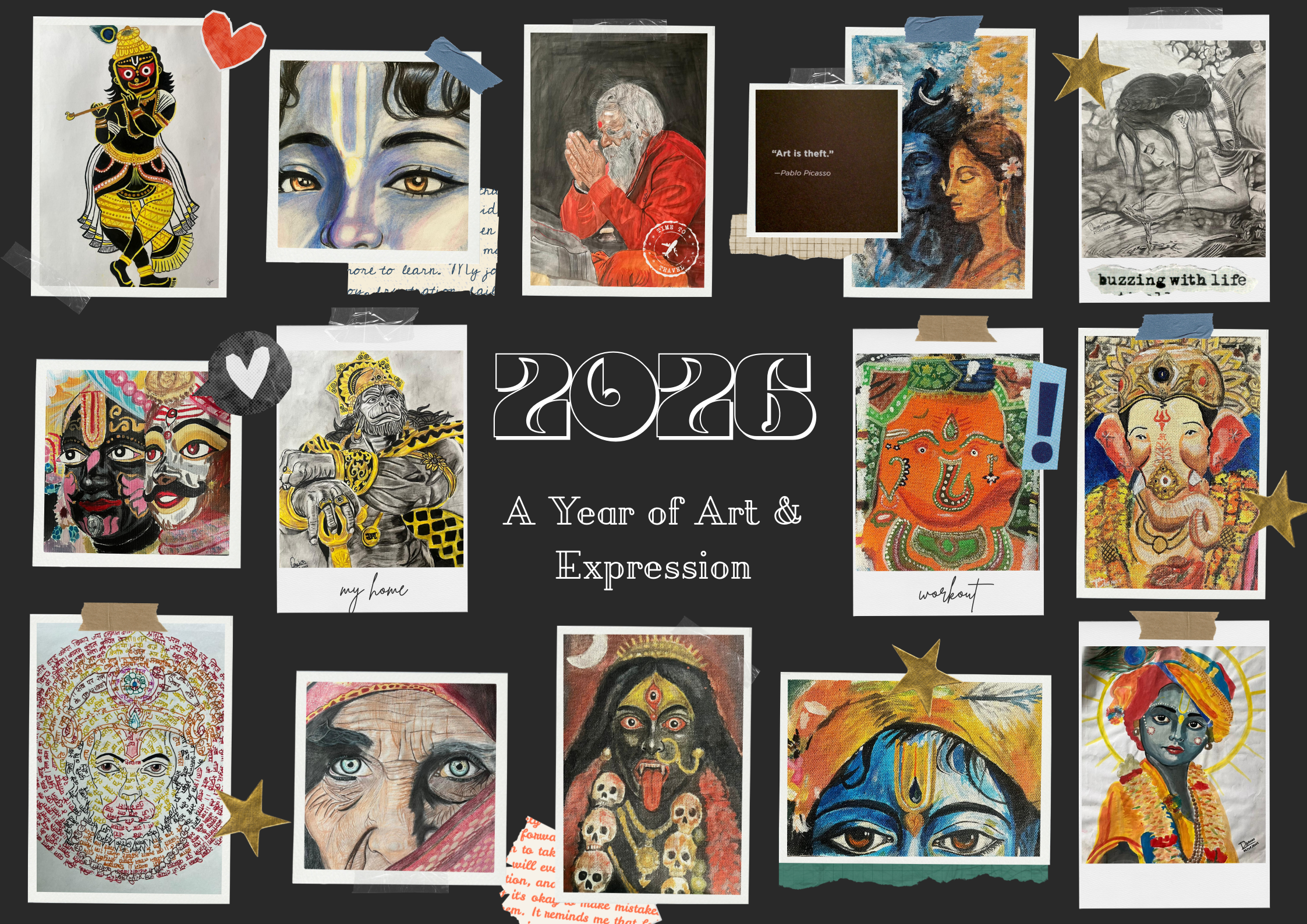 DarshitDraws Calendar 2026 – Limited Edition Premium Desk Calendar