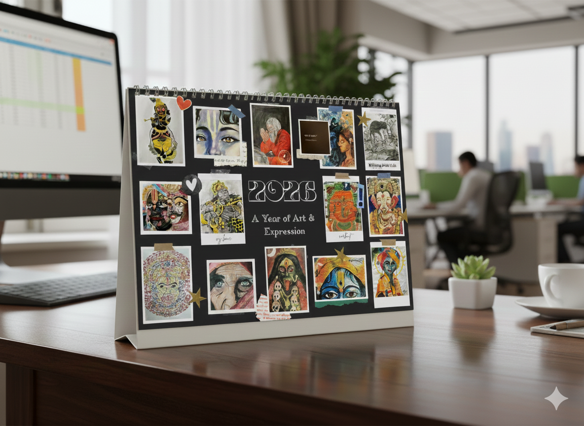 DarshitDraws Calendar 2026 – Limited Edition Premium Desk Calendar - Image 3